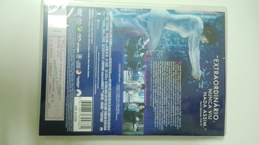 DVD original Ghost in the shell: agente do futuro