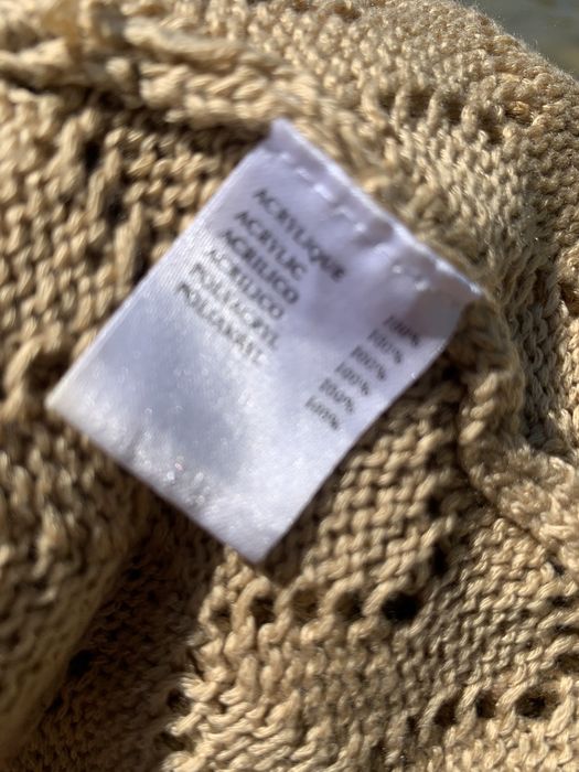 Пляжное платье сарафан вязянное беж S/M 200гр