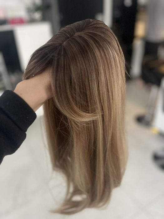 Topper ciepły blond z refleksami 55 cm