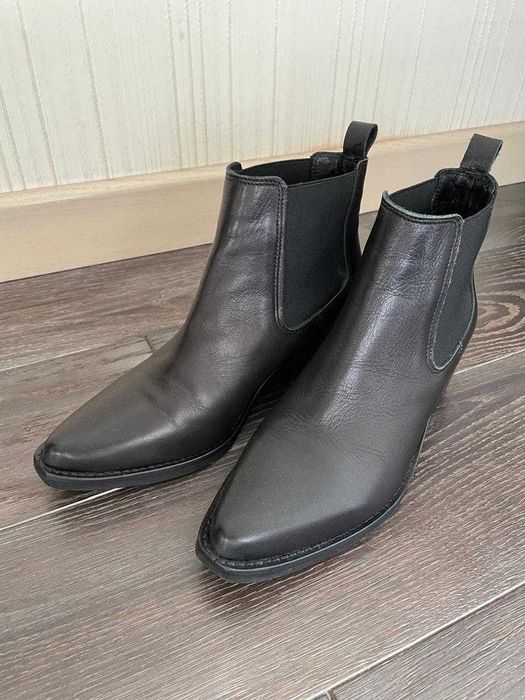 Черевики чорні натуральна шкіра