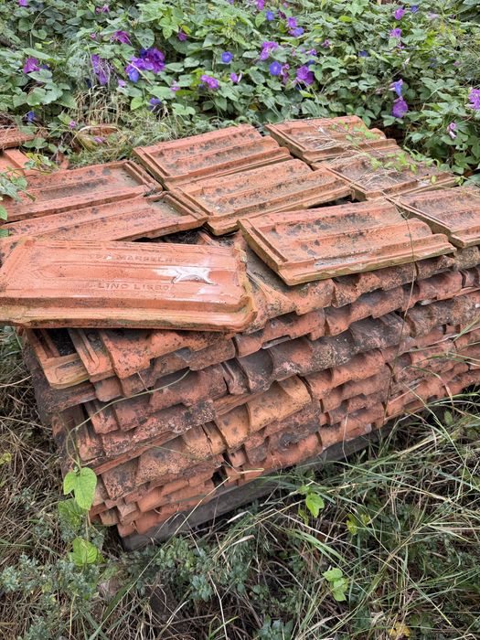 Telha ceramica marselha usada antiga