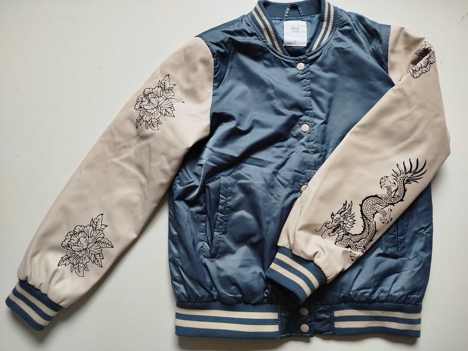 Stylowa kurtka bejsbolówka wąż smok  House  S