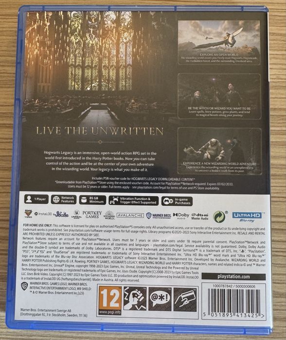 Hogwarts Legacy для PS 5 з двома ваучер-кодами (Exclusive Quest та …
