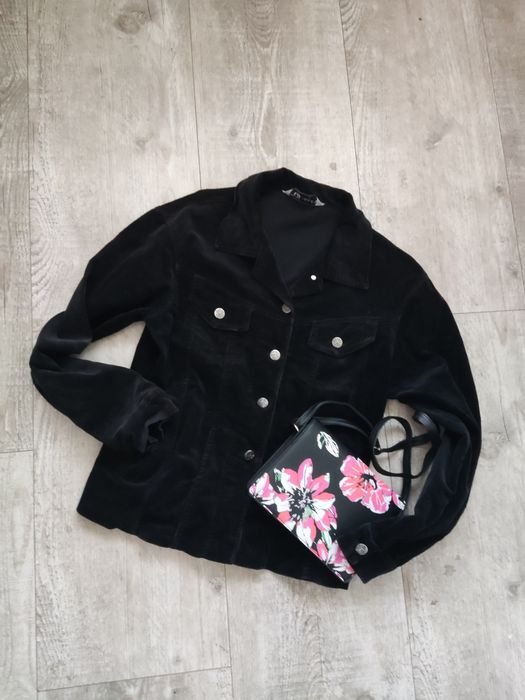 Czarna klasyczna katana damska 40 L sztruks