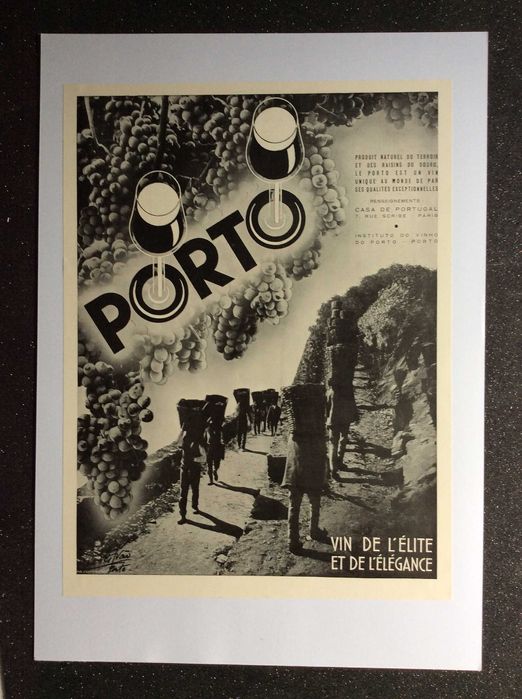 Publicidade: Le Porto vin de L'élite et de L'élégance. Ano 1935
