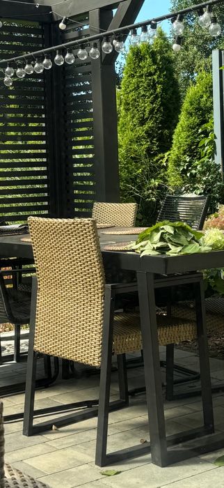 Ikea krzesło ogrodowe - IKEA VÄRMANSÖ technorattan taras