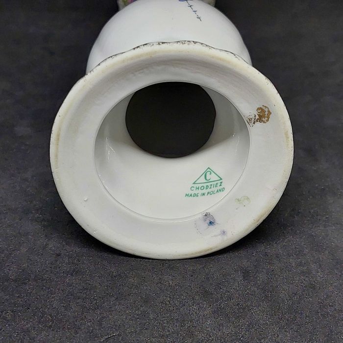 РЕДКИЙ ШИКАРНЫЙ фарфоровый подсвечник цветы АНТИКВАРИАТ 1960-е годы