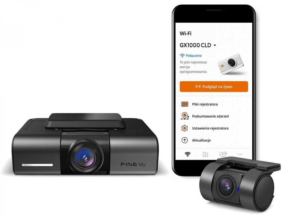 Wideorejestrator FineVu GX1000 QHD FHD 128 GB MODEM LTE Kielce montaż