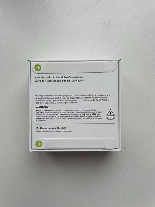 Навушники Apple AirPods 4 з шумодавом (ANC) • MXP93LL/A • Оригінал