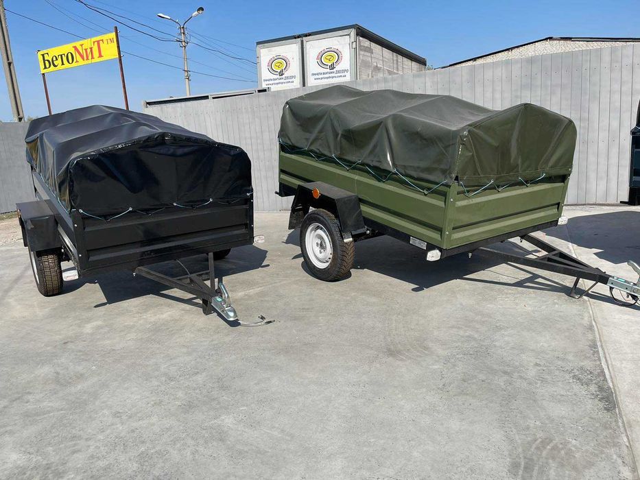 Новий причіп від заводу Дніпро-1700х1300х400, тент в подарунок!
