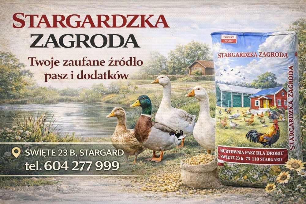Pasza z ziołami dla kaczek/gęsi od 5 tyg. 25 kg -Hurtownia Pasz Święte