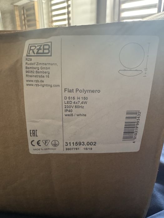 Lampa sufitowa RZB led