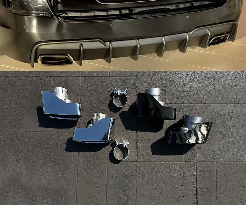 Насадки на выхлопные трубы бмв bmw BMW f10 f11 ф10 ф11 стиль BMW 550i