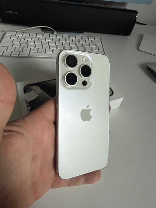 Bateria 95% iPhone 15 Pro 128gb White Titanium Idealny
