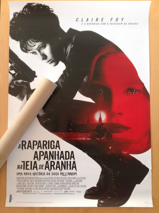 Poster original - A Rapariga Apanhada Na Teia de Aranha (com portes)