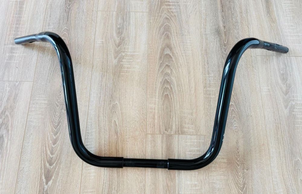 Handlebar BURLY 1 1/4" GORILLA APE HANGERS + Burly Cable/Line Kit 14" Ape Black