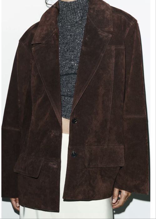 Замшевий піджак Zara