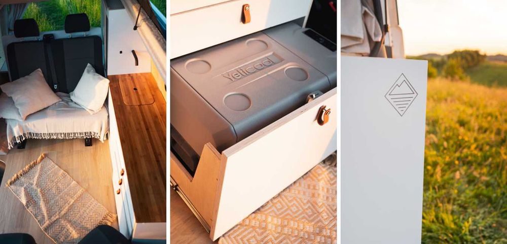 Zabudowa kamper van VW Transporter T5 T6, meble, VANWAY CAMPERVANS