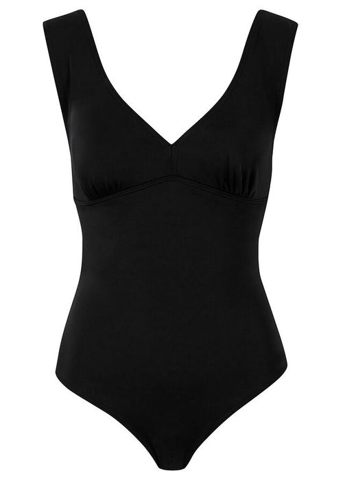 B.P.C modelujący kostium kąpielowy shape czarny z paskami na plecach r