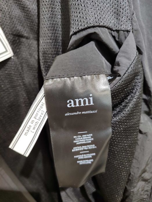 Вітрівка AMI Heart Logo Hooded Windbreaker Black
