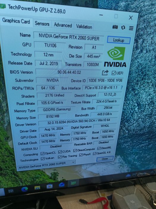 Відеокарта 2060 super 8G Gainward