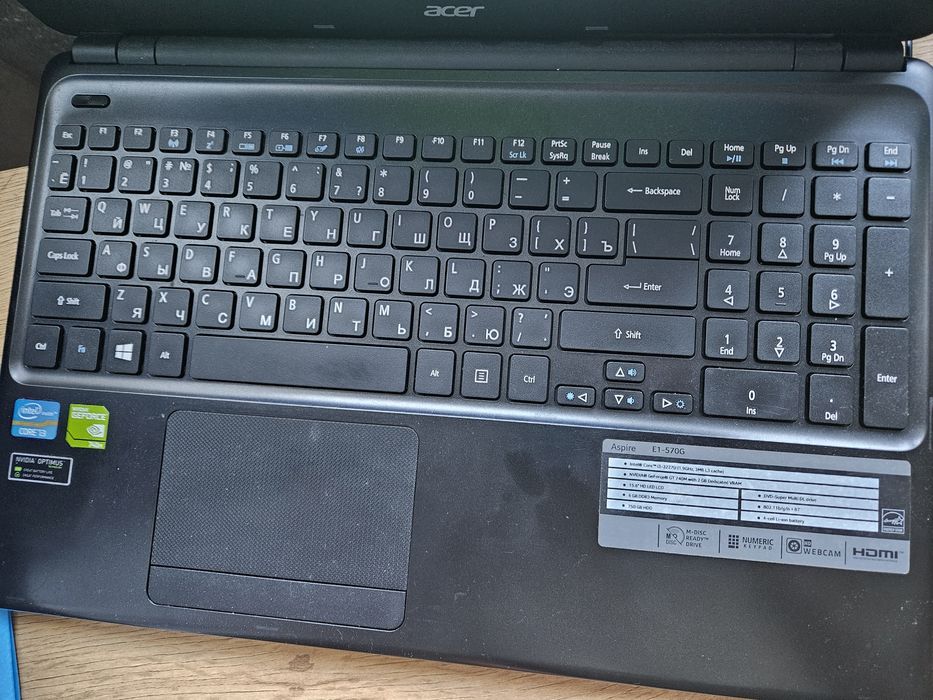 Ноутбук ACER ASPIRE E1-570