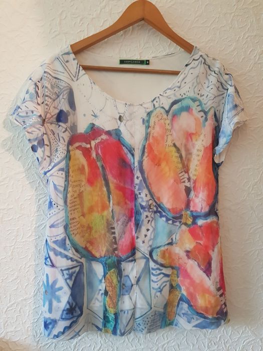 Lizzy&Coco bluzka we wzory szyfonowa  38
