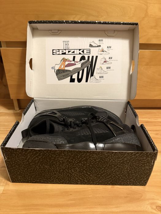 Jordan 4 Spizike Low Czarne