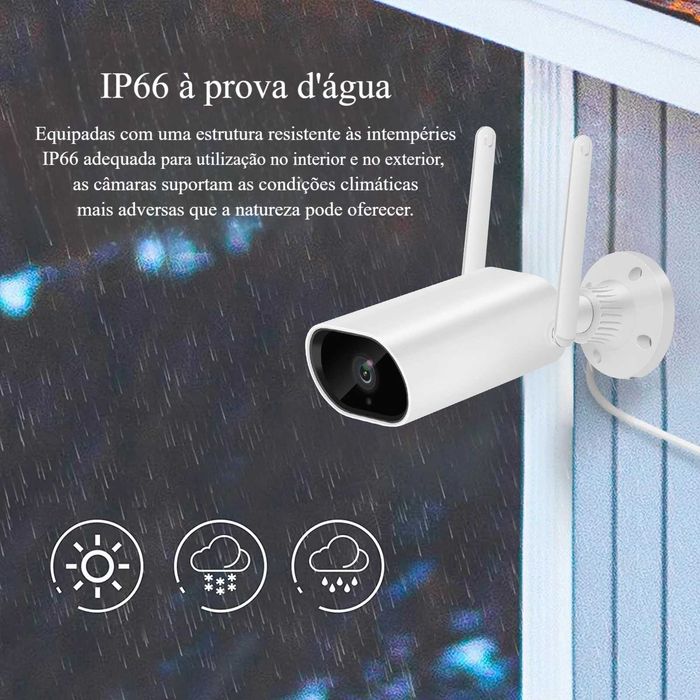 Kit Vigilância * WiFi * 5MP * com Áudio * Visão Noturna * APP