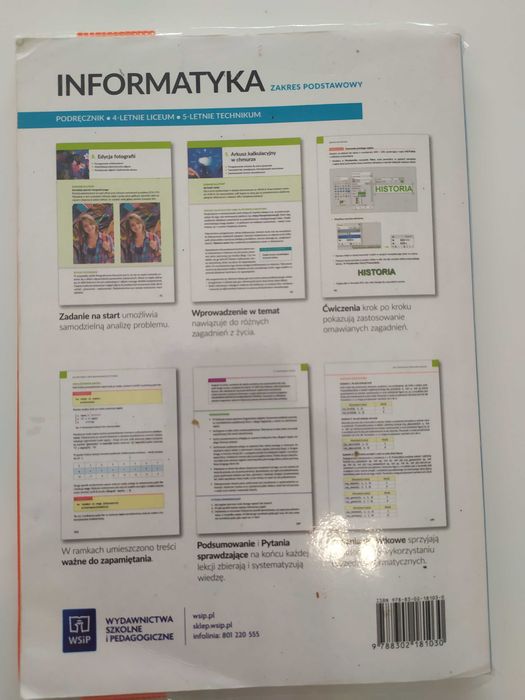 Podręcznik Informatyka 1 WSIP - zakres podstawowy 2019