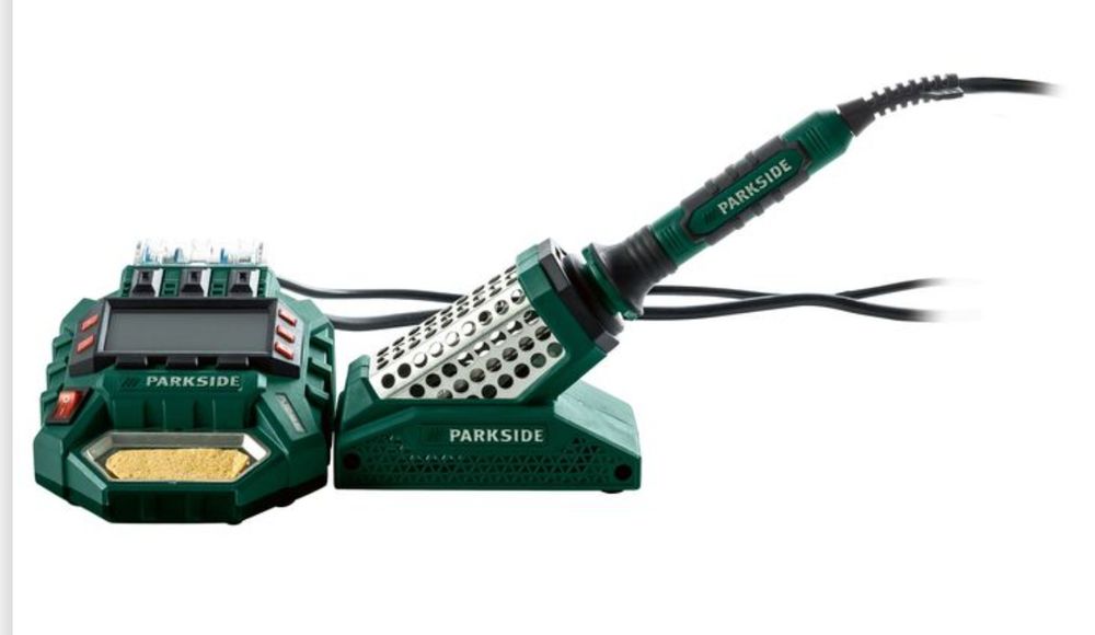 Паяльна станция сГермании Parkside PLSD 48/С ДИСПЛЕЕМ/цифрова/паяльник