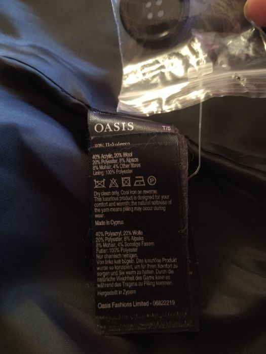 Нове,вовняне пальто у клітинку,вовняний жакет у клітинку,оверсайз,44