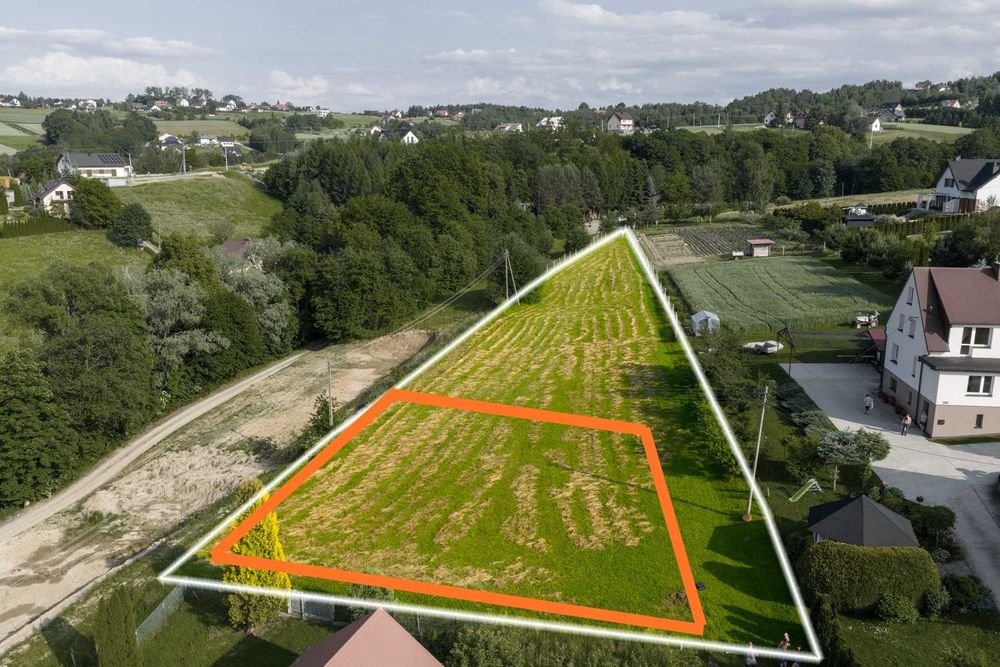 Działka budowlana 10ar Marcinkowice gm. Chełmiec Nowy Sącz