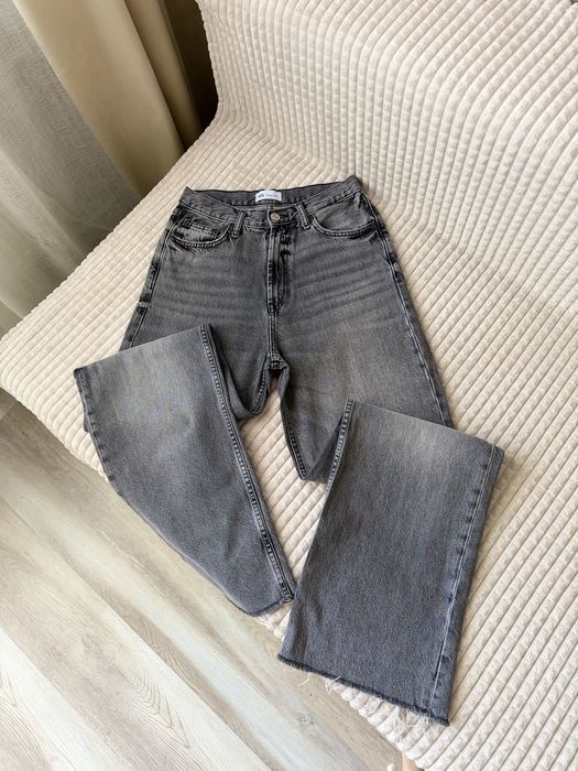 Джинси Wide Leg ZARA 36/S mex.26 сірі джинси зара