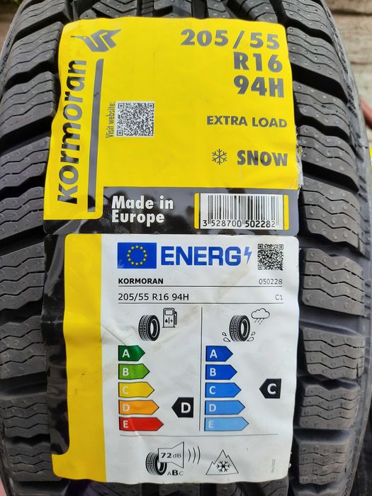 4 Opony NOWE zimowe 205/55 R16 Kormoran Snow Montaż Gratis!