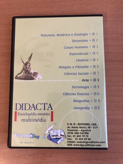 CD de arte-da enciclopédia temática multimedia