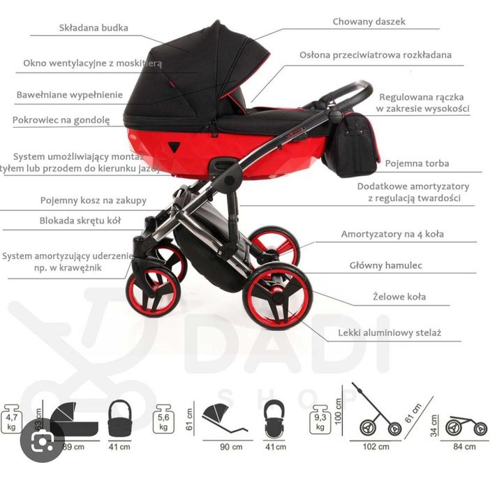 Junama Diamond 2w1 wózek dla dziecka