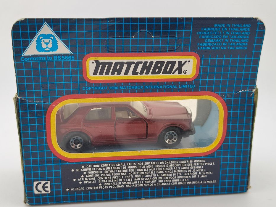 MB66 Matchbox Rolls Royce Silver Spirit Blue Grid Box