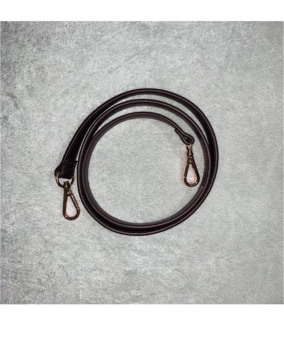 Тонкий плечовий ремінь сумки з фурнітурою рожеве золото