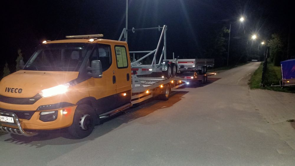 PomocDrogowa AutoLaweta Wynajem Wypożyczalnia BUSÓW 9osób transport