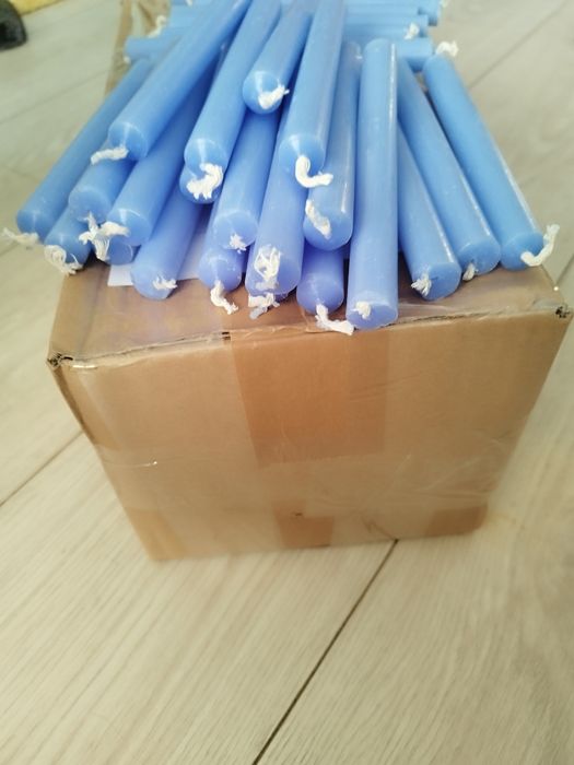 200 velas azuis , vela de ritual, vela palito