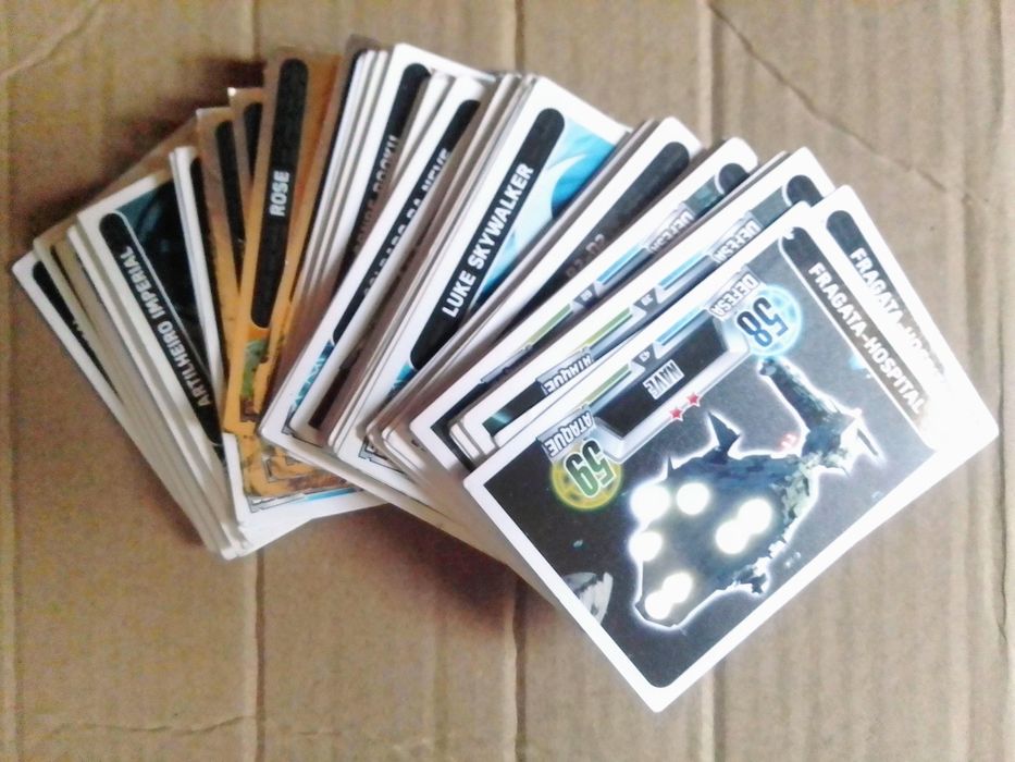 Cartas StarWars,Top trumps e cromos  Pingo Tudo 2€.