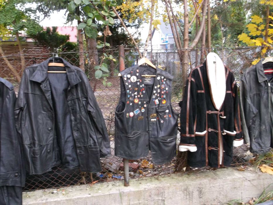 kurtki skurzane męskie lata 80/90 prl