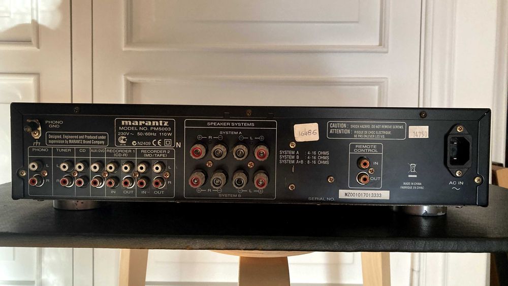 Amplificador Marantz PM5003 – Integrado Hi-Fi, 45W, bom estado