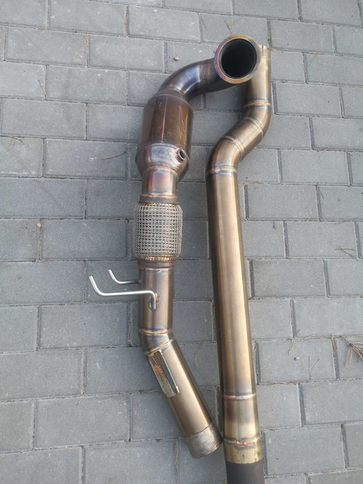 Downpipe 3" wersja z katalizatorem MQB Audi S3, Cupra Leon, Golf R