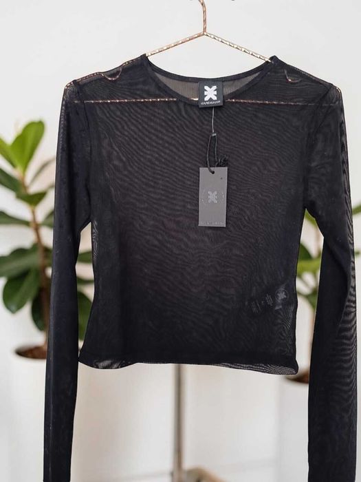 KARO KAUER: Zmysłowa Czarna Siateczka. Rozmiar XS (34). Premium Look