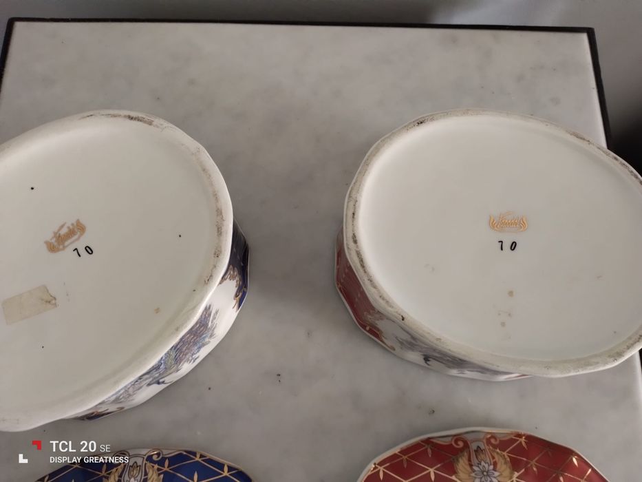 Bonitas caixas em louça