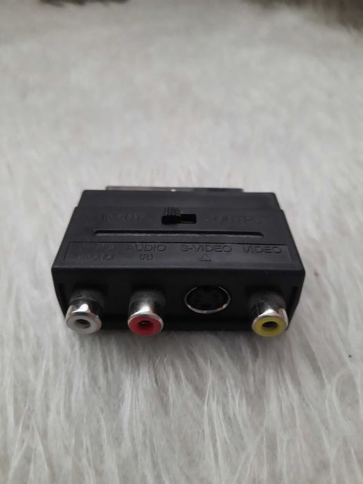 Переходник переключатель SCART - тюльпаны 3RCA и S-Video