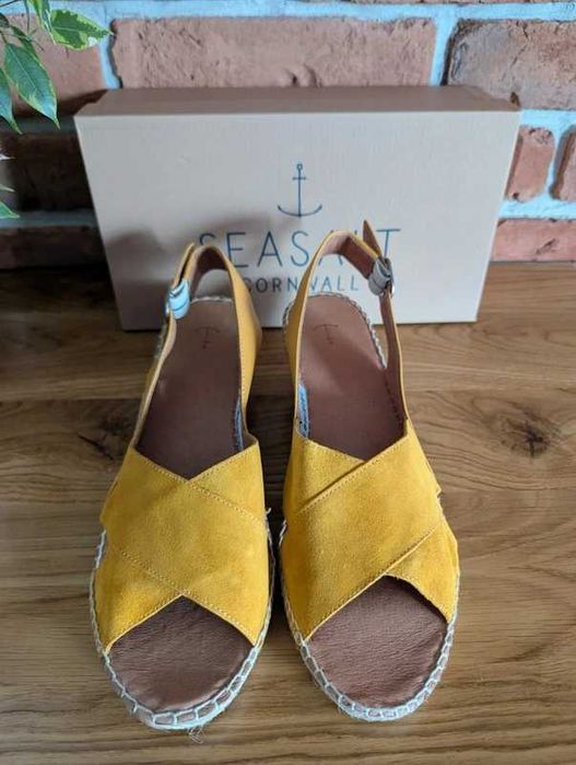 Seasalt Cornwall zamszowe espadryle 100% skóra naturalna 40/41