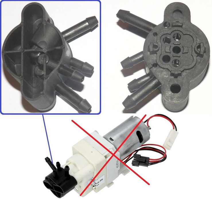 Złącze rozdzielacz zaworu ceramiczny ekspres 15072 Jura X5 Z5 Z7 Z9 S9
